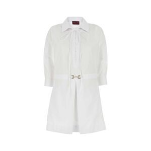 Gucci Women White Poplin Shirt Dress
